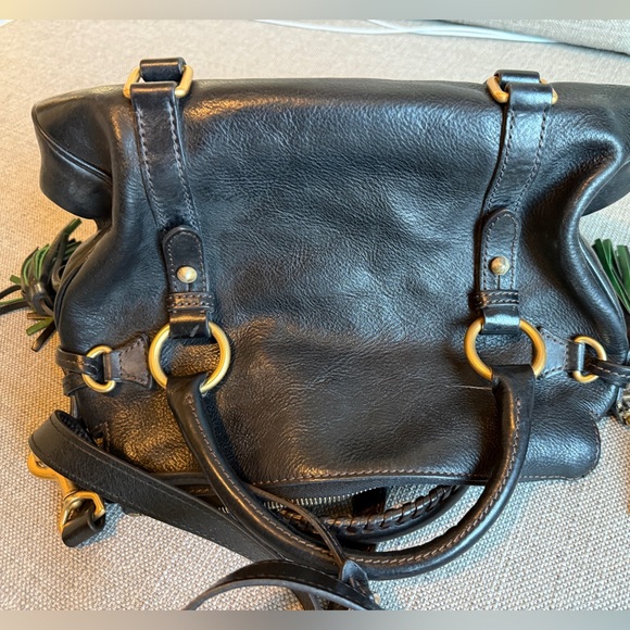Dooney & Bourke Florentine Leather Satchel Black - Picture 11 of 12